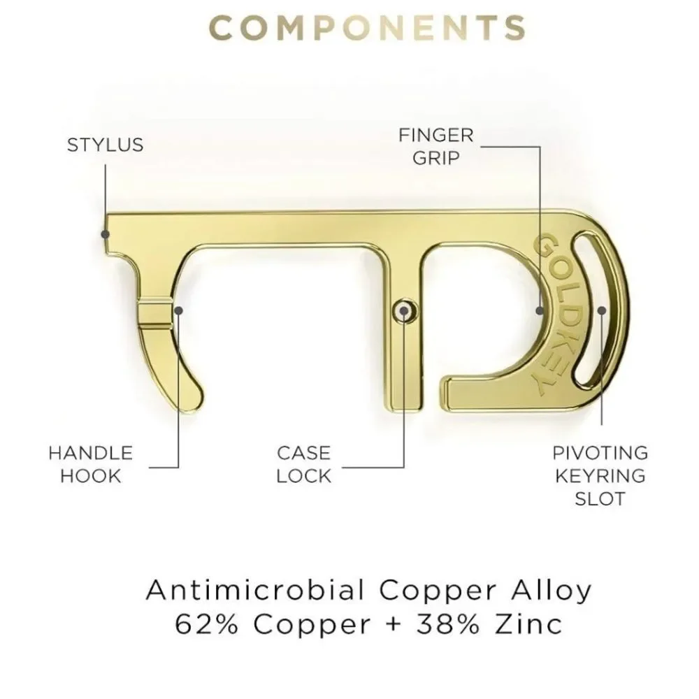 GoldKey Antimicrobial Hand Tool and Stylus With Containment Case (114)